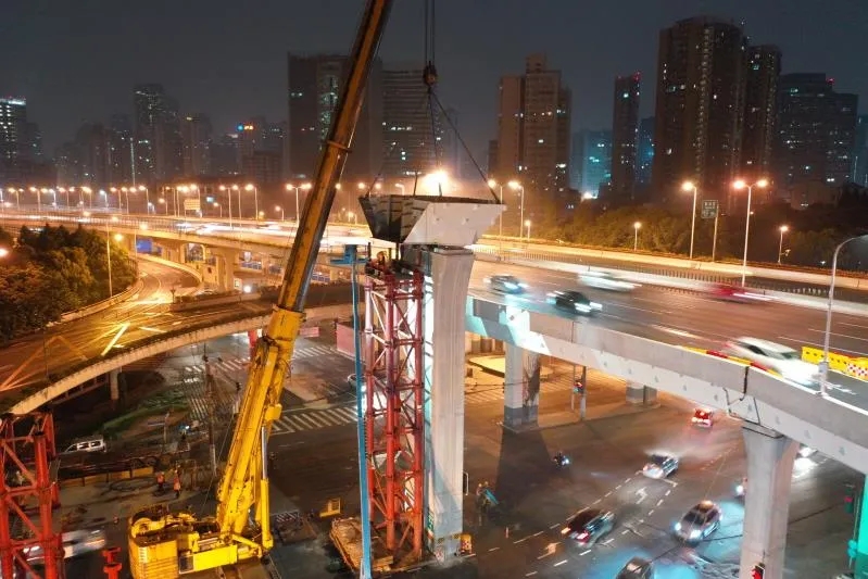 北横通道最关键点——天目路立交主线跨南北高架正式启动实施