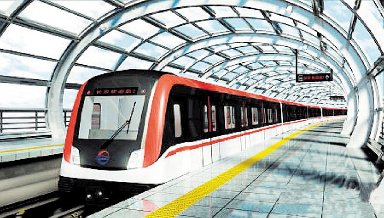 株洲造我国首列永磁地铁在长沙载客运营-资讯-隧道网