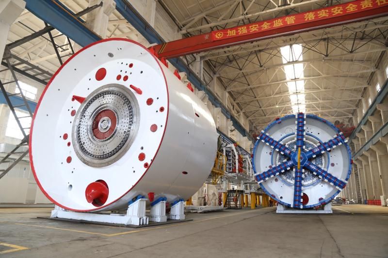 74米土压平衡式盾构机组装完毕-资讯-隧道网