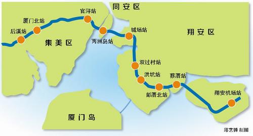 厦门地铁4号线(一期)马力全开 10车站已开工9个-资讯-隧道网